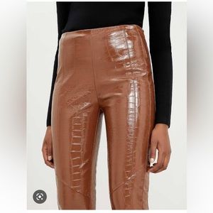 Pinko crocodile faux leather leggings